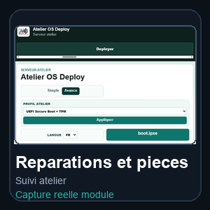 Suivi reparations et pieces