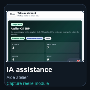 IA annonces, pieces et assistance