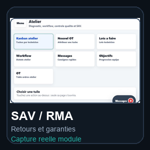 SAV / RMA / garanties