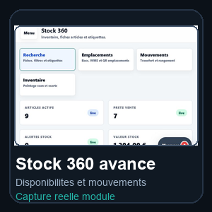 Stock 360 avance